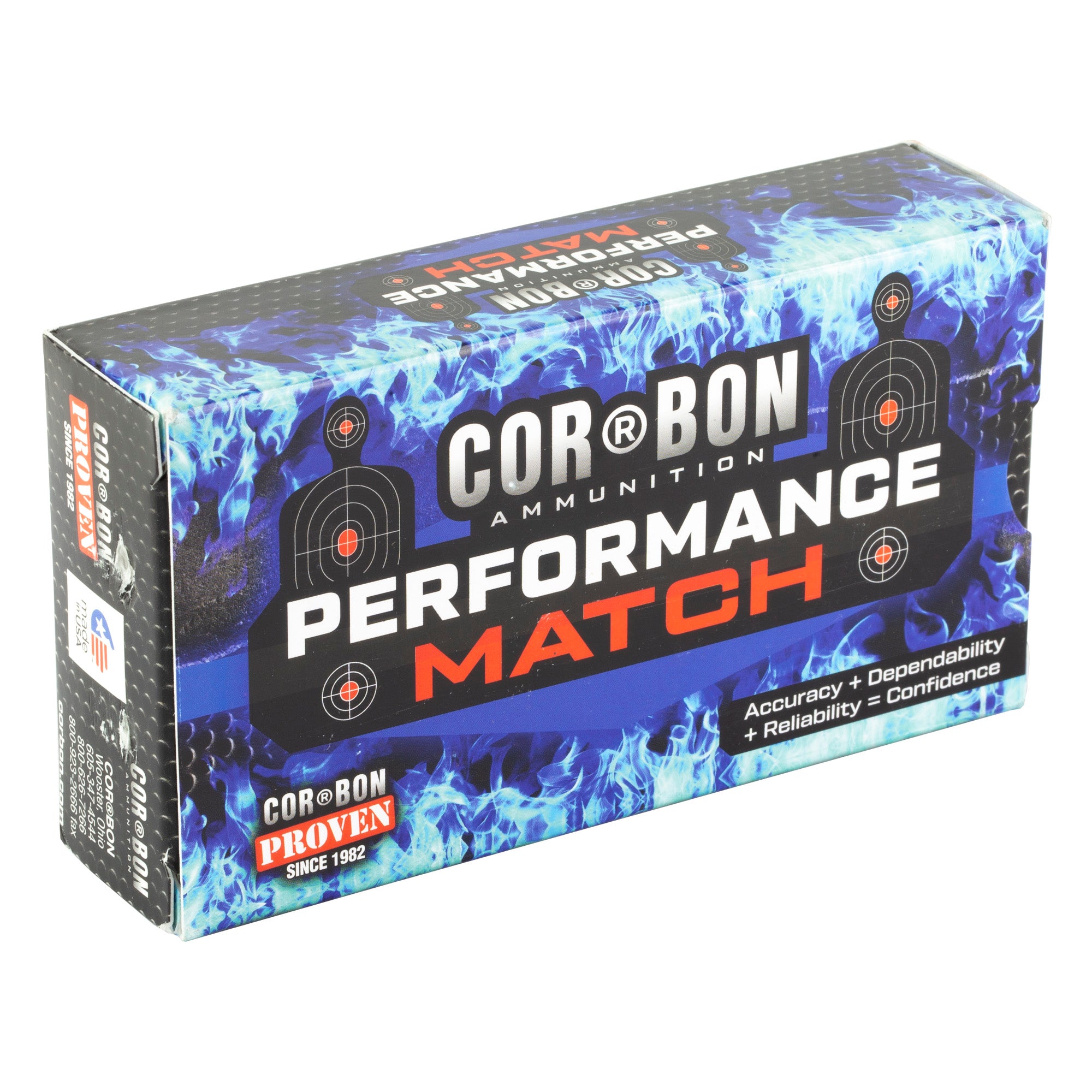 Cor-Bon Ammo Performance Match 9mm Luger 147-Grain FMJ Ammunition (50 Rounds)