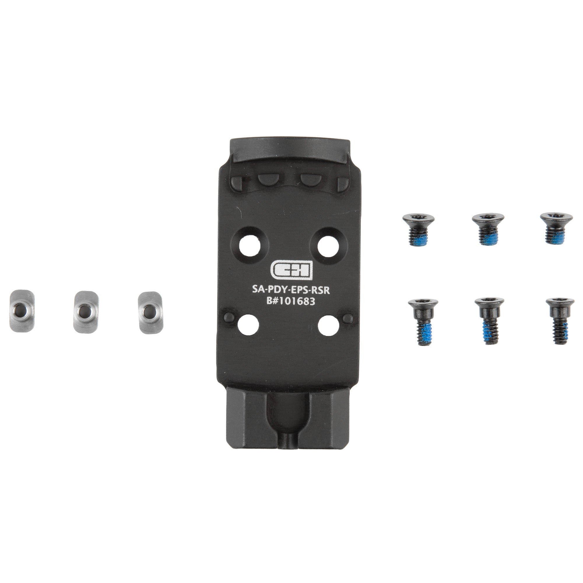C&H Precision V4 Mount with Stainless Steel T-Nuts for Prodigy to Holo EPS (Black)