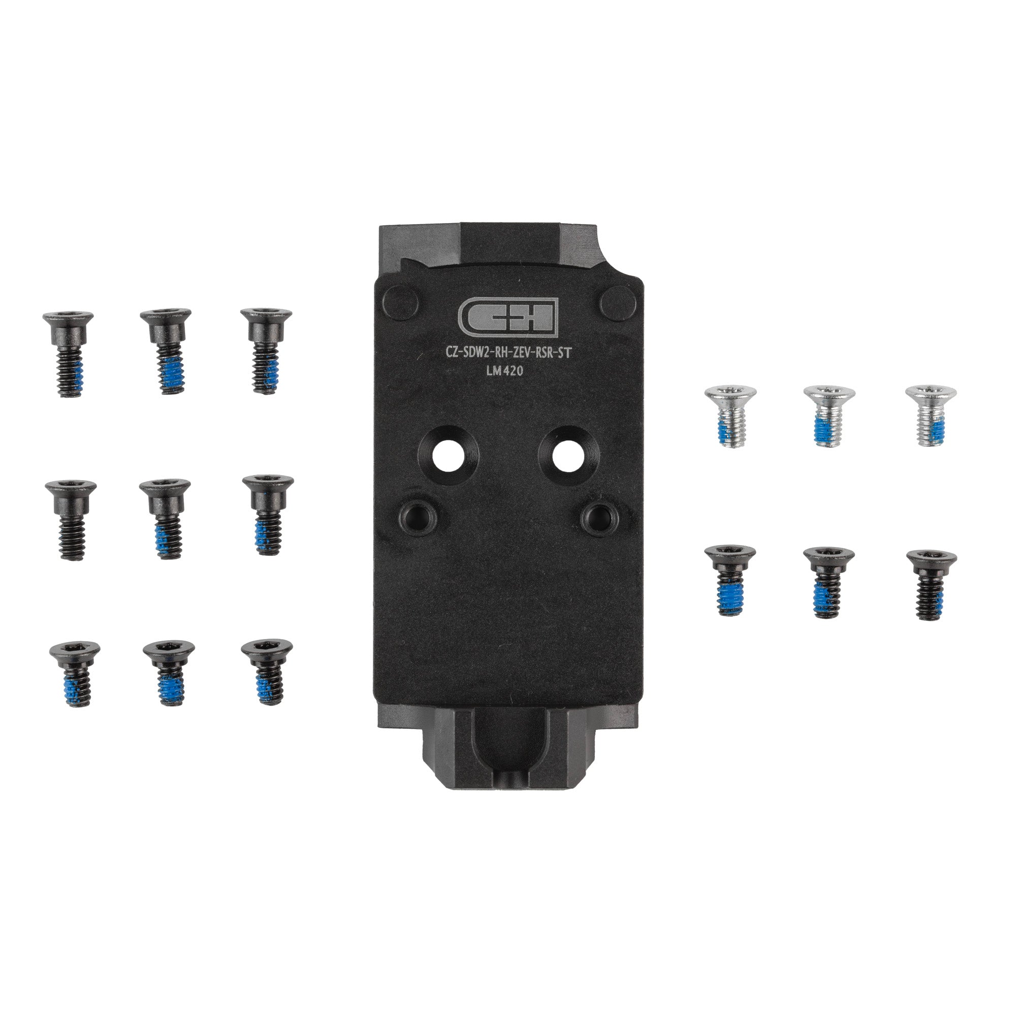 C&H Precision CZ SHDW 2 Mount with ZEV Posts – Model V4, Black