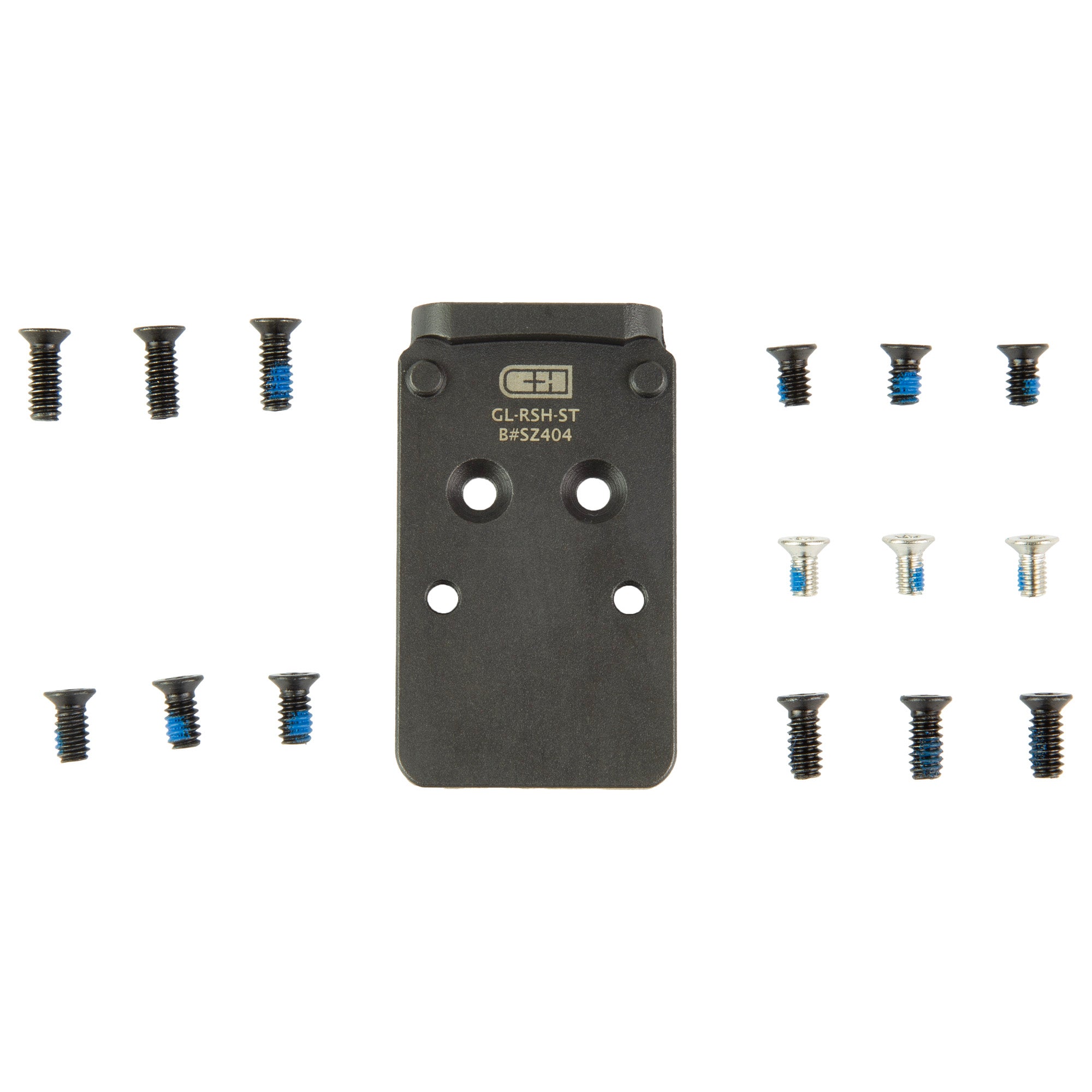 C&H Precision Model V2 Black Mounting Plate for Glock MOS to RMR Slide