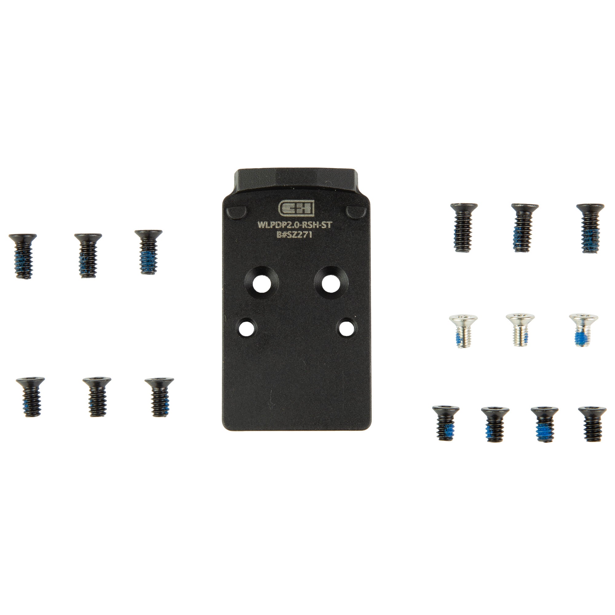 C&H Precision WLPDP2-0-RSH-ST Mount Plate for RMR in Black