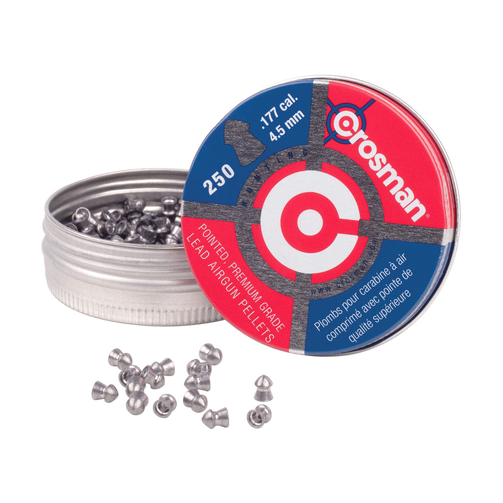 Crosman P177 .177 Pointed Pellets – 250 Count for Hunting and Plinking