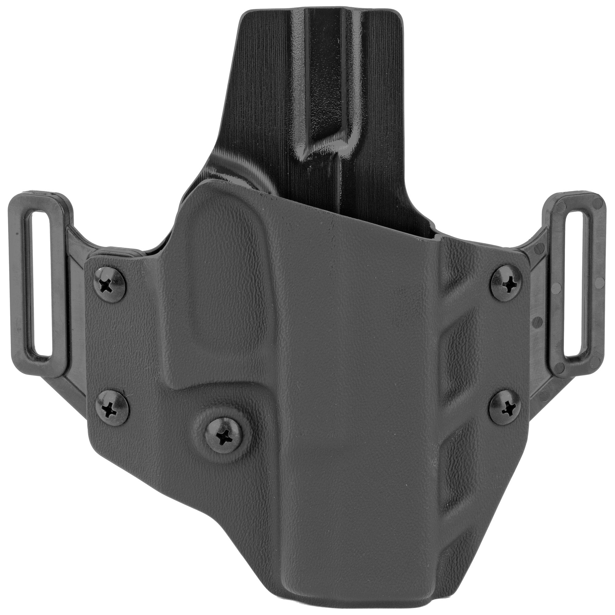 Crucial Concealment Covert Outside the Waistband Holster for Glock 19, Right Hand, Black Kydex