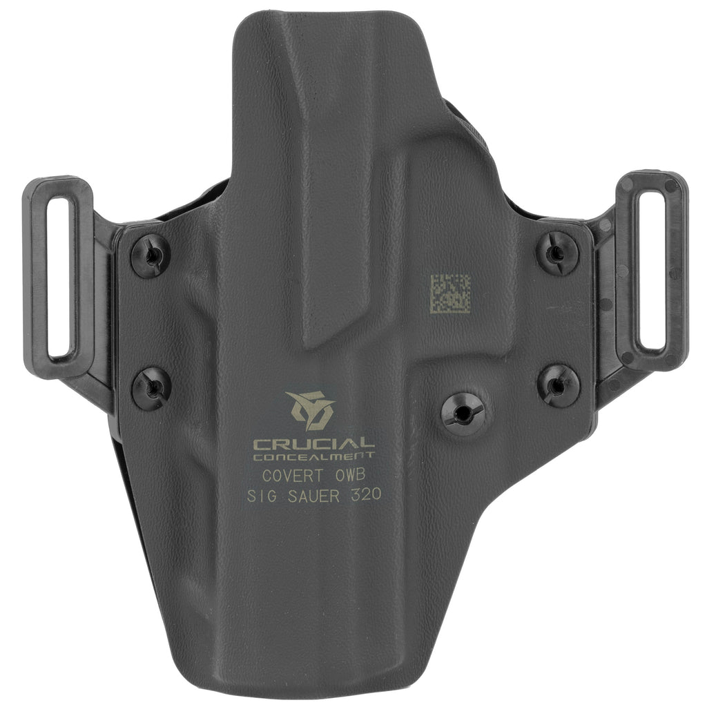 Crucial Concealment Covert Outside the Waistband Holster for Sig P320, Right Hand, Black Kydex