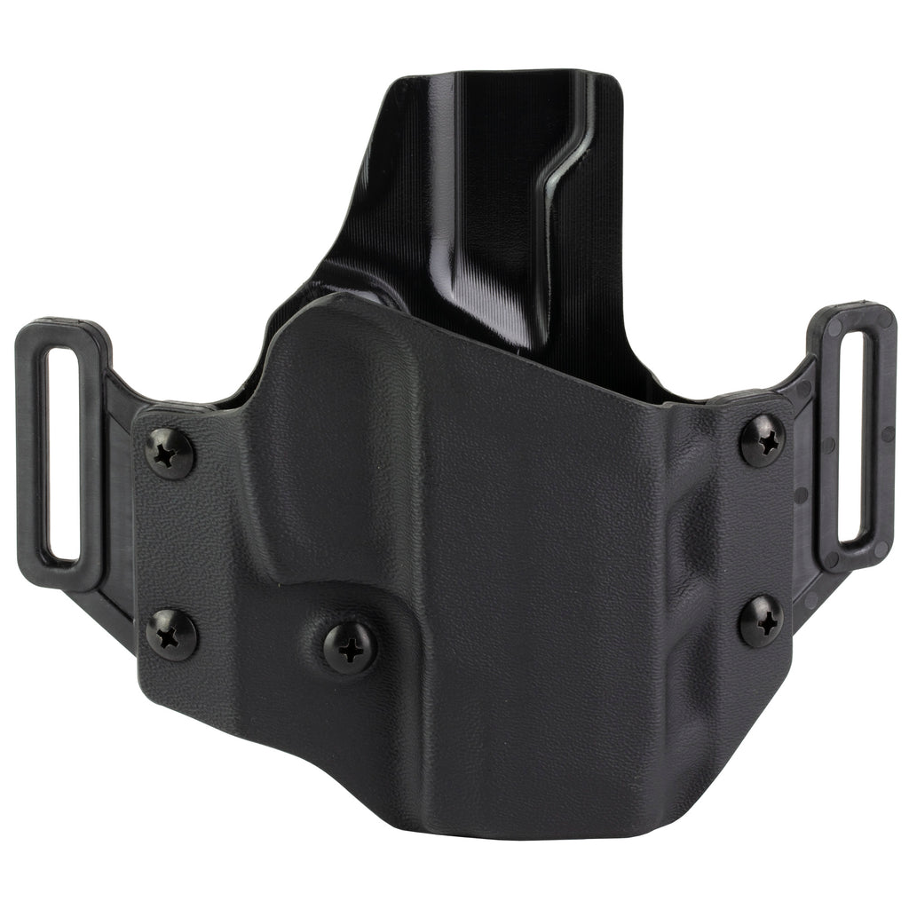 Crucial Concealment CRU1007 Outside Waistband Holster for Taurus G3C/G2C, Right Hand, Black Kydex