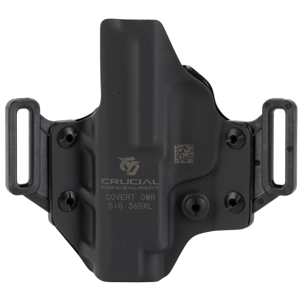 Crucial Concealment Covert OWB Holster for Sig P365 XL, Right Hand, Kydex, Black