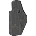 Crucial Concealment Covert Inside the Waistband Holster for Smith & Wesson EZ-9/EZ.380, Ambidextrous Black Kydex