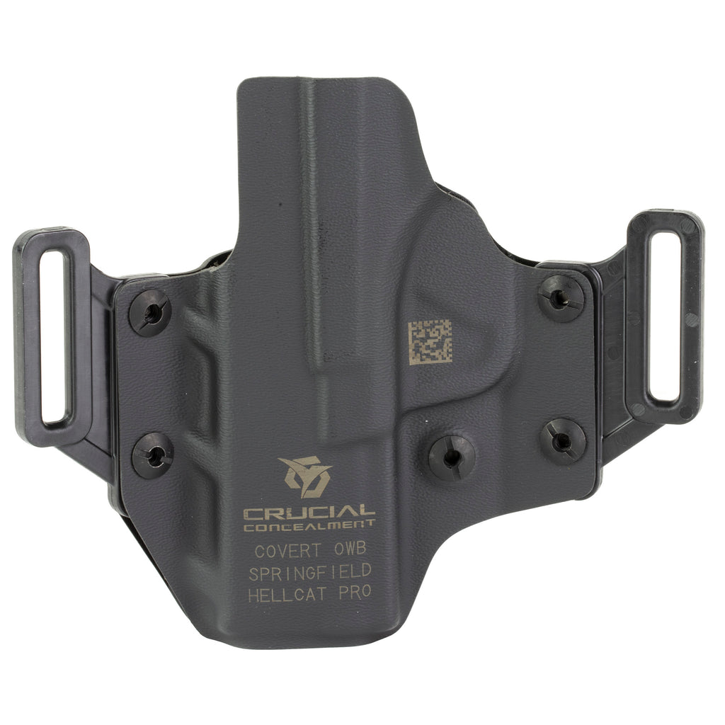Crucial Concealment Covert Outside the Waistband Holster for Right Hand, Black Kydex