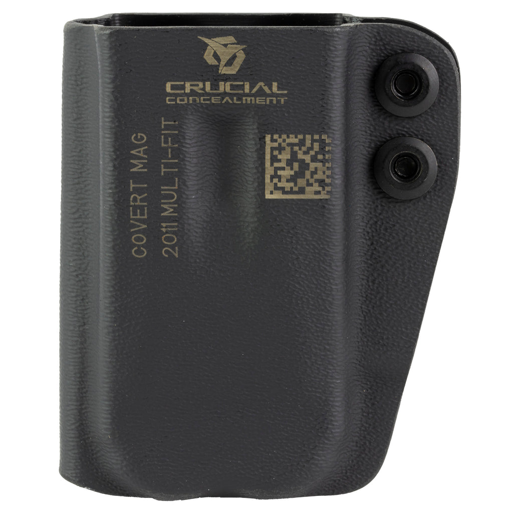 Crucial Concealment Covert Magazine Pouch - Ambidextrous Inside Waistband Holster in Black