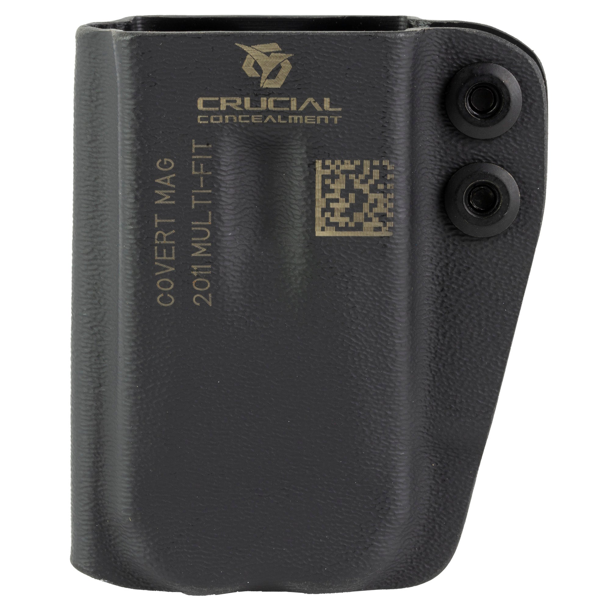 Crucial Concealment Covert Magazine Pouch - Ambidextrous Inside Waistband Holster in Black