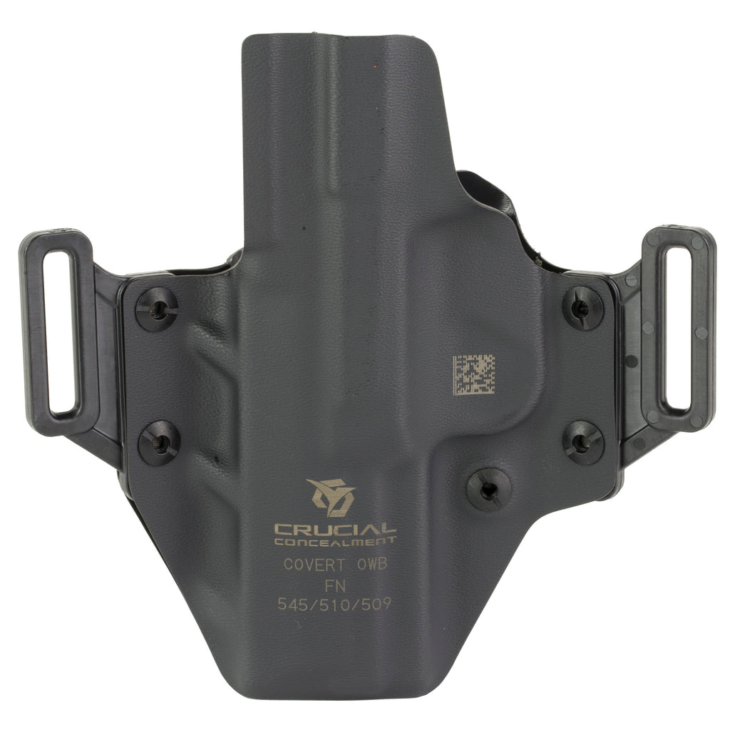 Crucial Concealment Covert Outside the Waistband Holster for FN 509/510/545 - Right Hand, Black Kydex