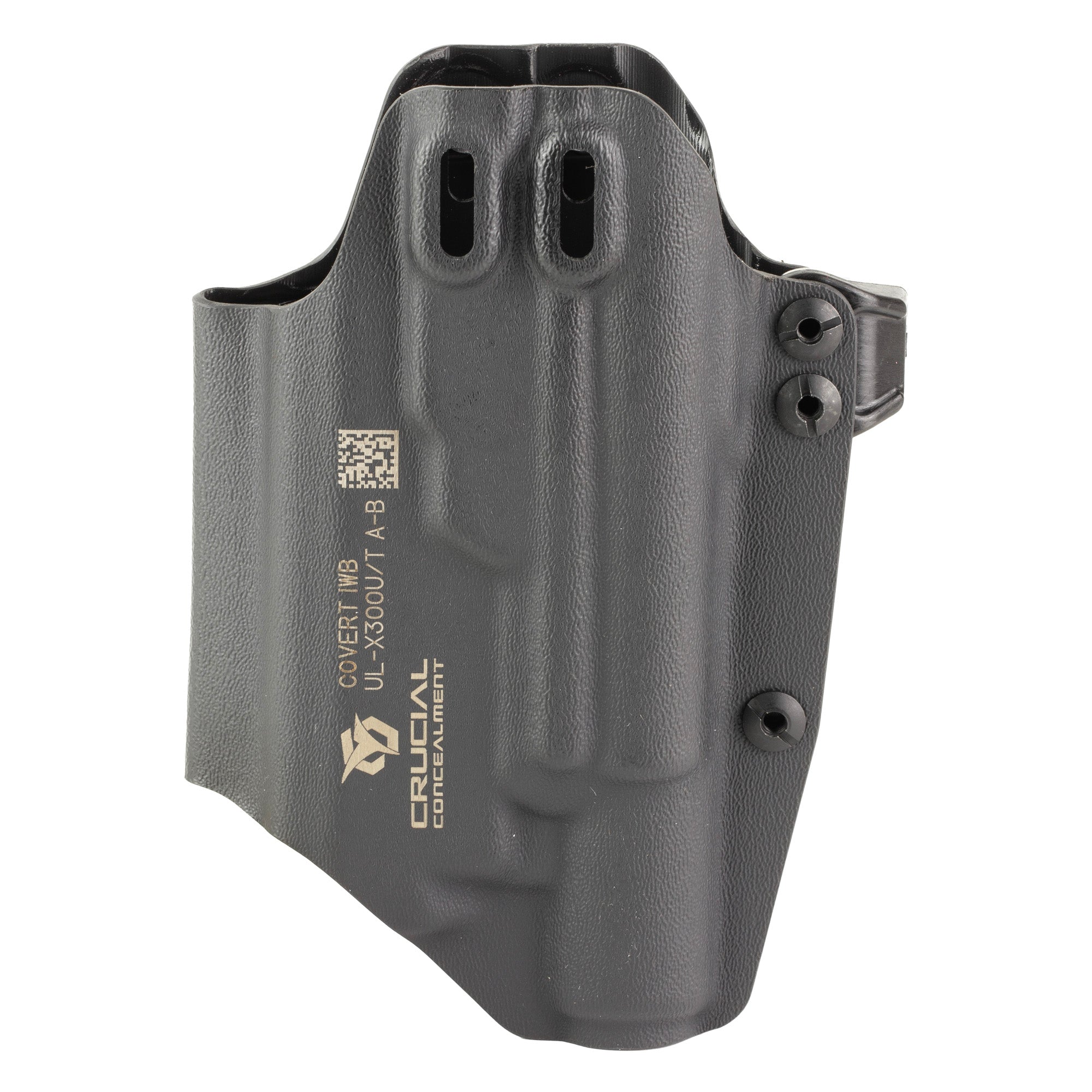 Crucial Concealment Universal Light Holster for Inside Waistband Carry with X300 Light Compatibility