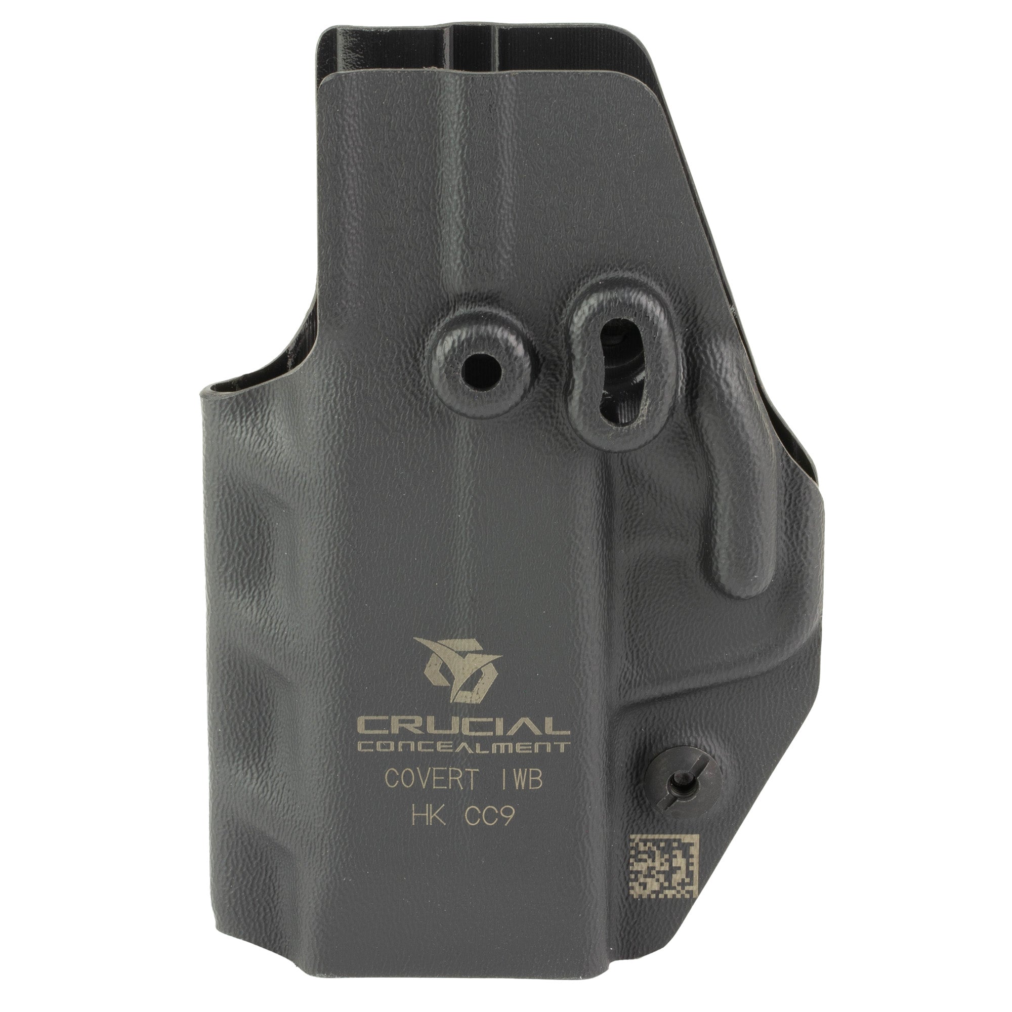 Crucial Concealment Covert Inside the Waistband Holster for HK CC9, Black Kydex