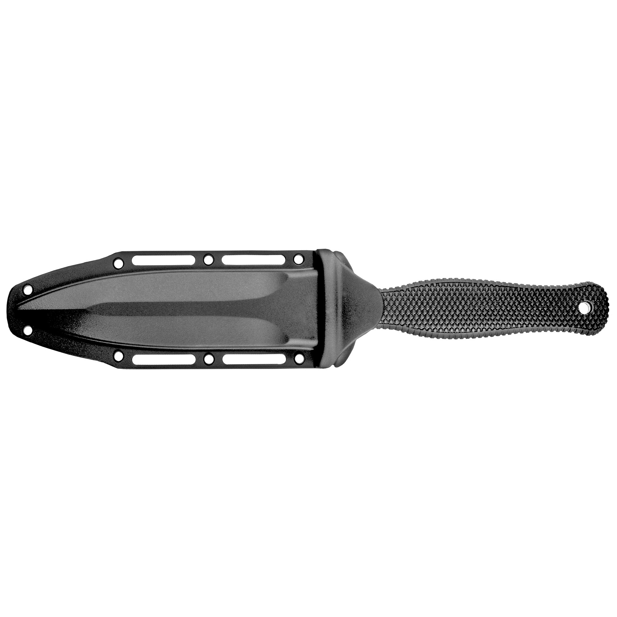 Cold Steel Counter Tac 1 Fixed Blade Knife with Sheath - 5-inch Plain Edge, Black Handle