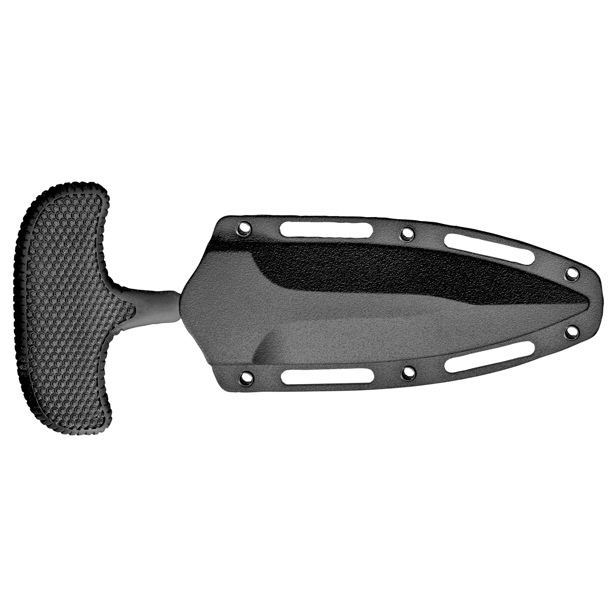 Cold Steel Safe Maker I Fixed Blade Knife with Sheath - 4.5-inch Plain Edge, Black Kray-Ex Handle