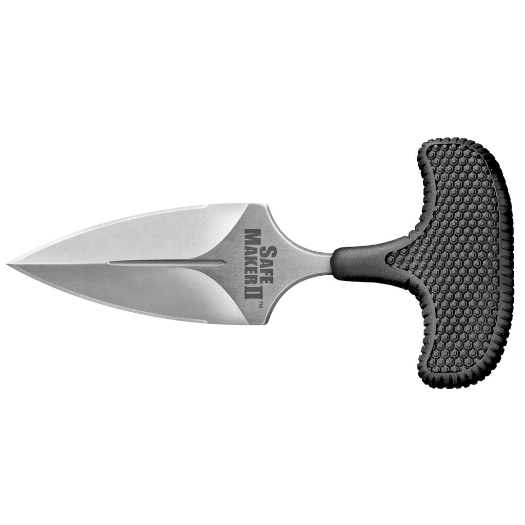 Cold Steel Safe Maker II Fixed Blade Knife with Sheath, 3.25-Inch Blade, Black Kray-Ex Handle