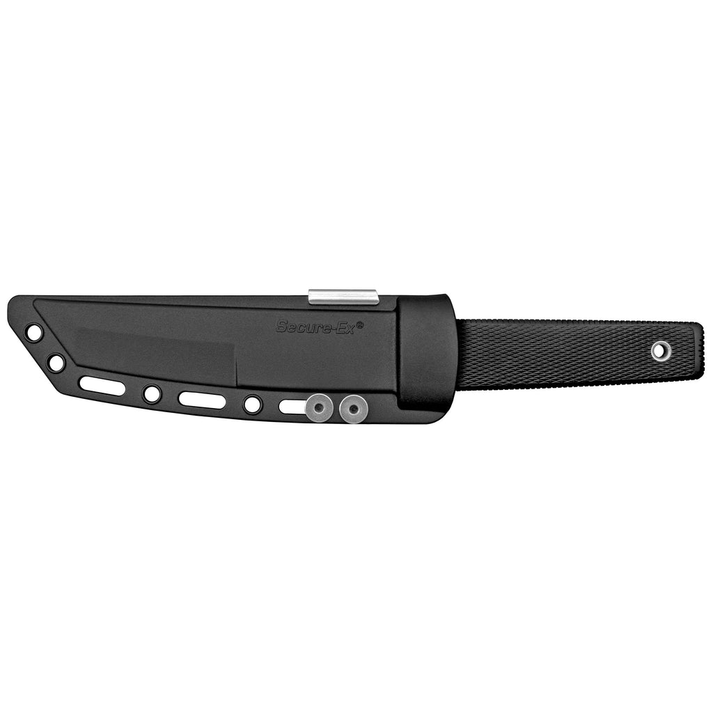 Cold Steel Kobun Serrated Tanto Fixed Blade Knife with Sheath - 5.5 Inch AUS 8 Steel Blade