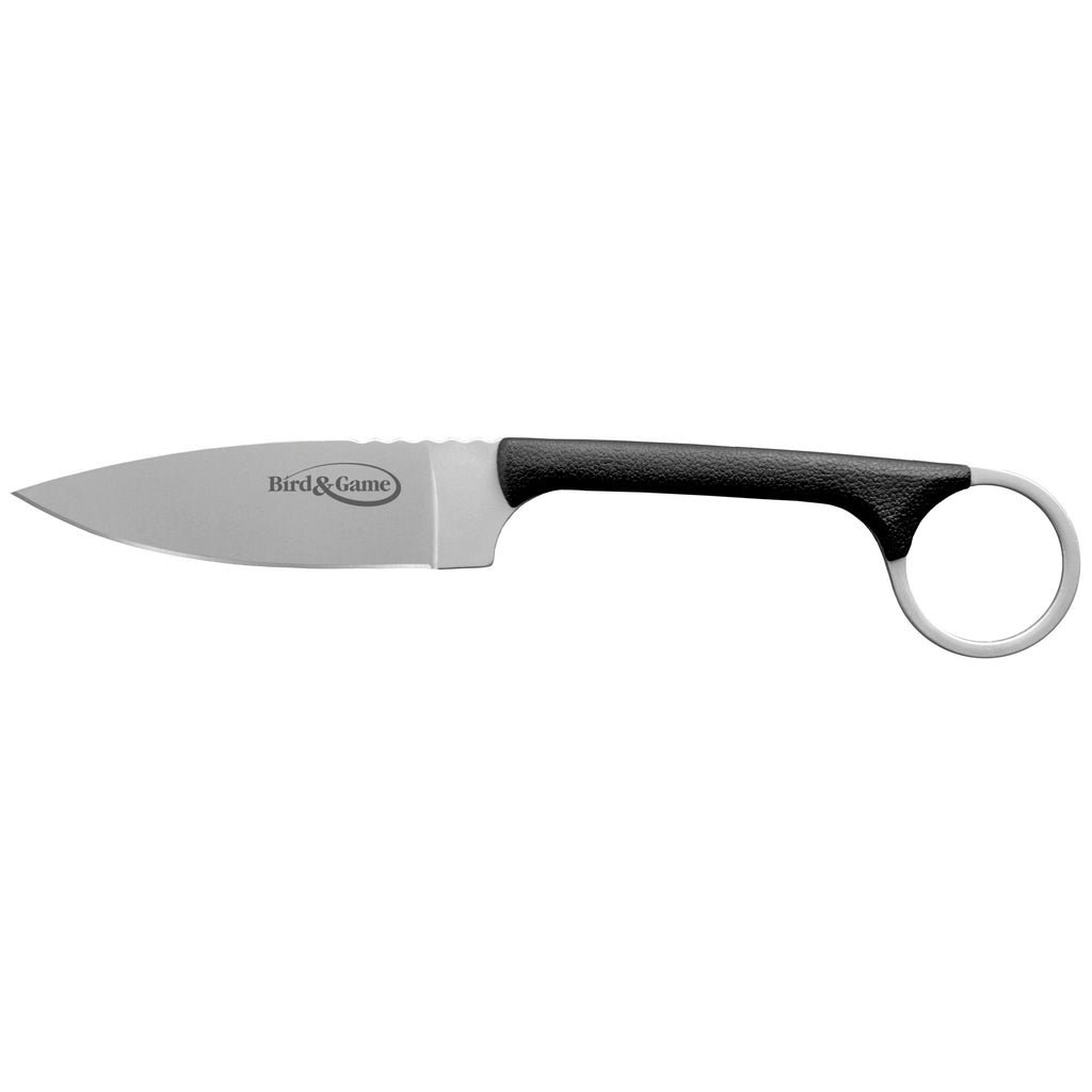 Cold Steel Bird & Game Fixed Blade Knife – 3.5-inch AUS 8 Steel Blade with Black Handle
