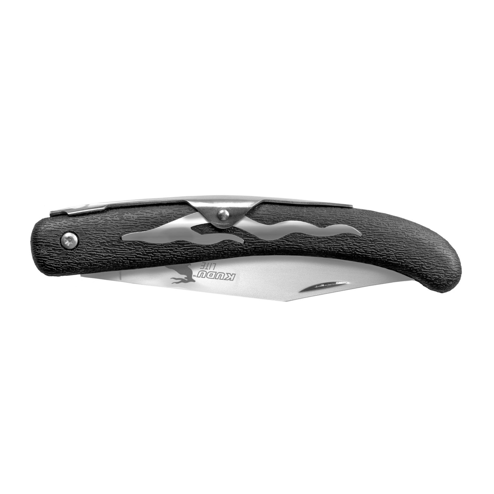 Cold Steel Kudu Lite Folding Knife - 4.25-inch Plain Edge, Black Handle, Model CS-20KJ