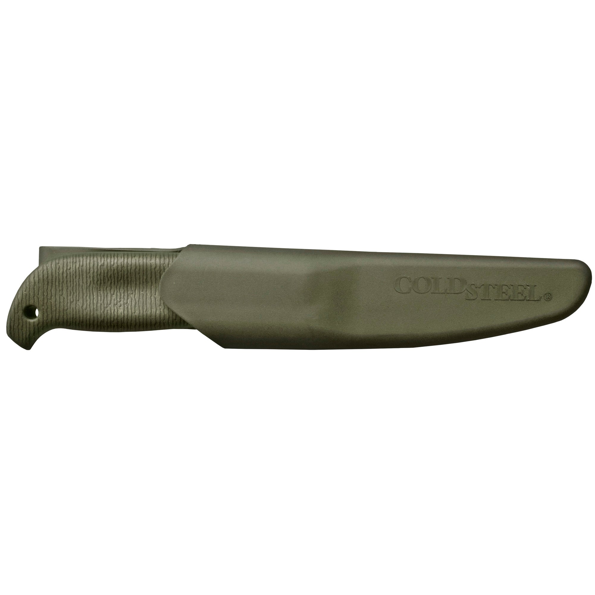 Cold Steel Finn Hawk Fixed Blade Knife with Plain Edge, 4-Inch Blade, Olive Drab Green Handle