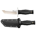 Cold Steel Mini Leatherneck Tanto Fixed Blade Knife - 3.5 Inches, Black Handle