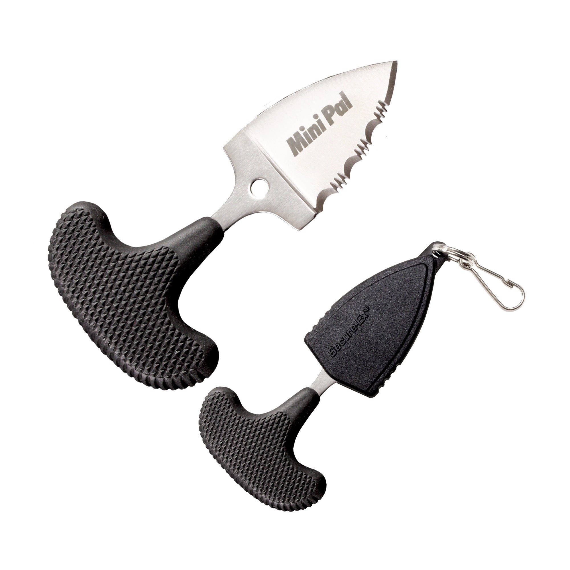 Cold Steel Mini Pal Fixed Blade Knife with Sheath, 1-Inch Razor-Sharp Blade, AUS 8 Steel, Black Handle
