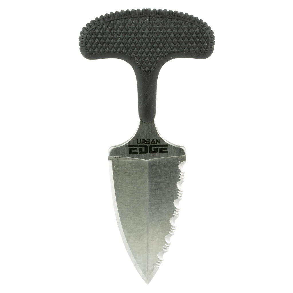 Cold Steel Urban Edge Fixed Blade Knife with AUS 8 Steel, 2.5-Inch Plain and Serrated Edge