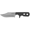 Cold Steel Mini Tac Bowie Fixed Blade Knife with Sheath - 3.625-inch Plain Edge, Black Handle