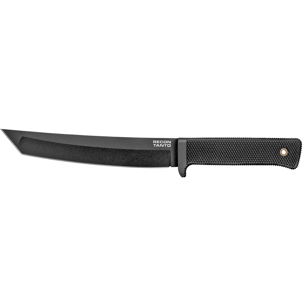 Cold Steel Recon Tanto Fixed Blade Knife with Sheath - 7 Inch, Black