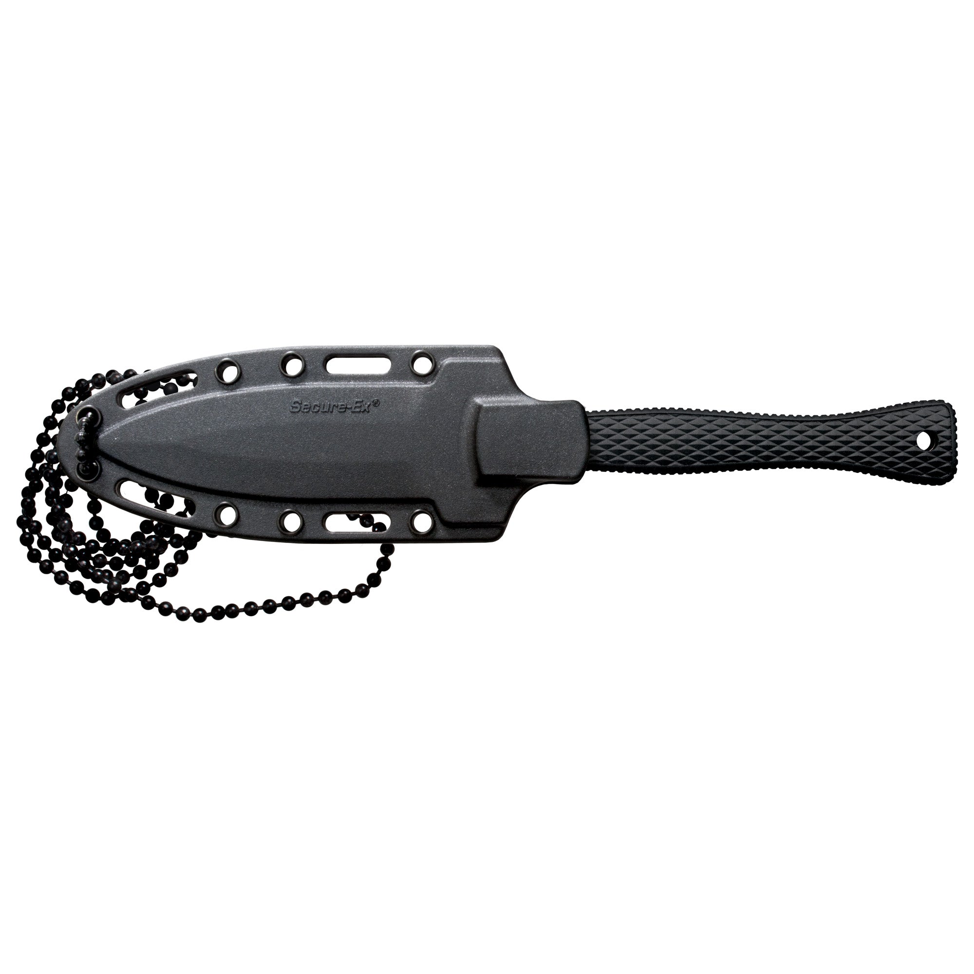 Cold Steel Hide Out Fixed Blade Knife with Sheath - Compact Neck Knife, 6.5 Inches