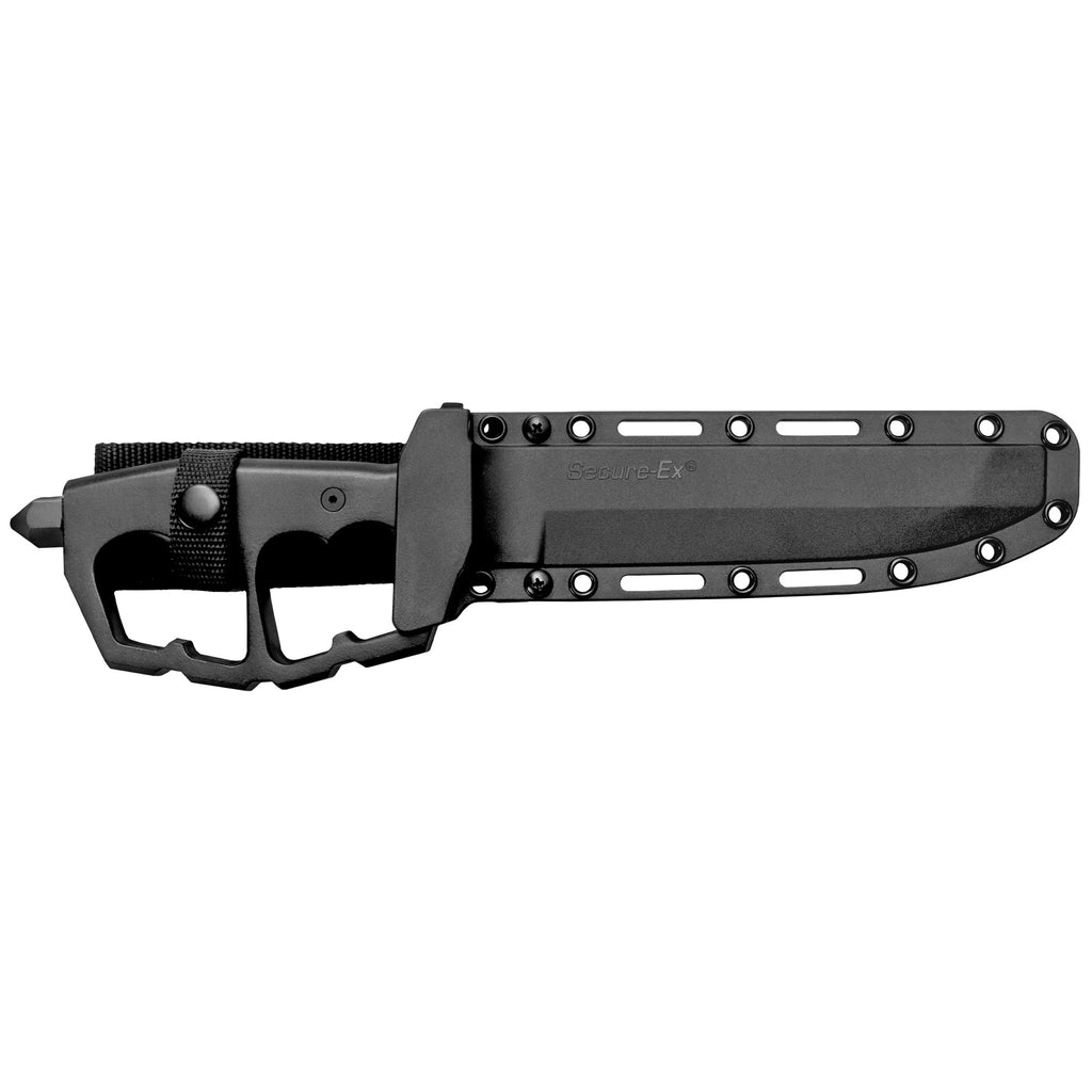 Cold Steel Chaos Double Edge Fixed Blade Knife with Sheath, 7.5 Inches, Black