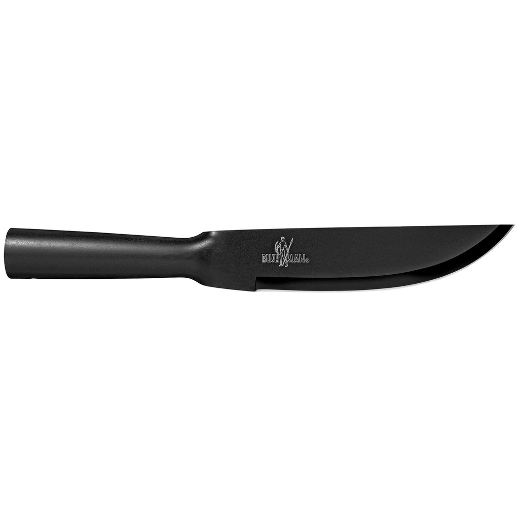 Cold Steel Bushman Fixed Blade Knife with Sheath - 7 Inch SK-5 High Carbon Steel, Black Handle and Blade