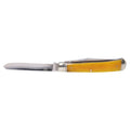 Cold Steel Trapper Folding Knife with Yellow Bone Handle – 3.3 inch Plain Edge