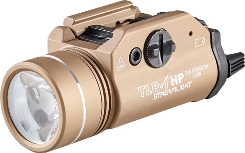 Streamlight Tlr-1 HP Weaponlight, 1,000 Lumens, Fits Glock Pattern And 1913 Rails, Flat Dark Earth