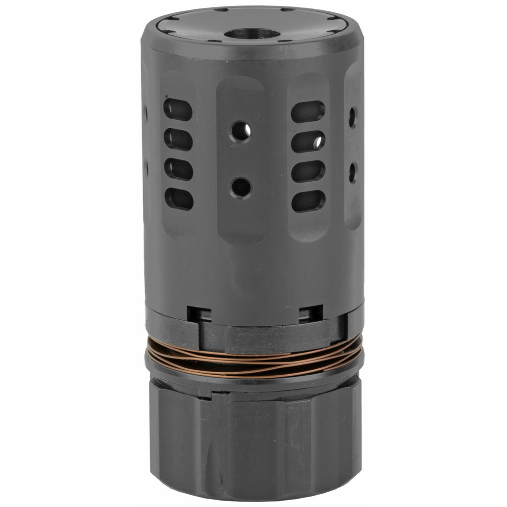 Dead Air Armament Pyro 2.0 Muzzle Brake - Black, Reduces Flash and Recoil