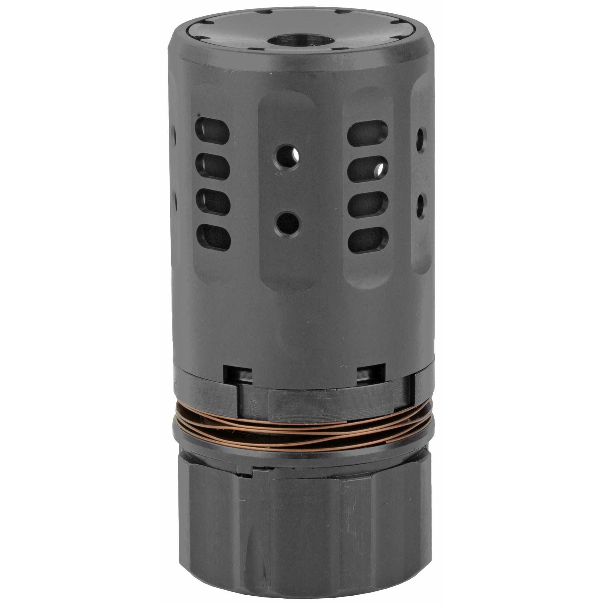 Dead Air Armament Pyro 2.0 Muzzle Brake - Black, Reduces Flash and Recoil