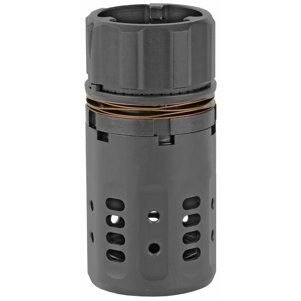 Dead Air Armament Pyro 2.0 Muzzle Brake - Black, Reduces Flash and Recoil