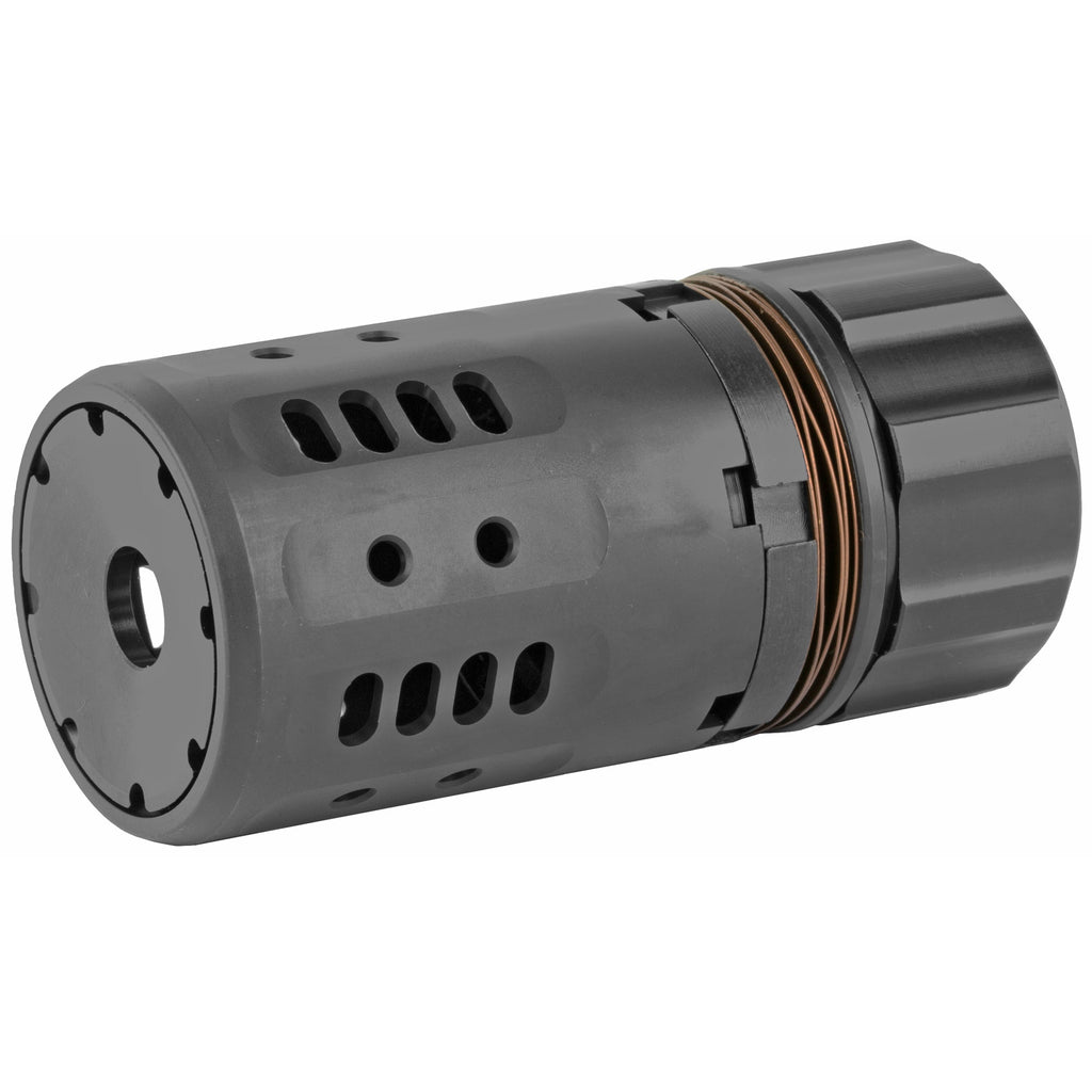 Dead Air Armament Pyro 2.0 Muzzle Brake - Black, Reduces Flash and Recoil