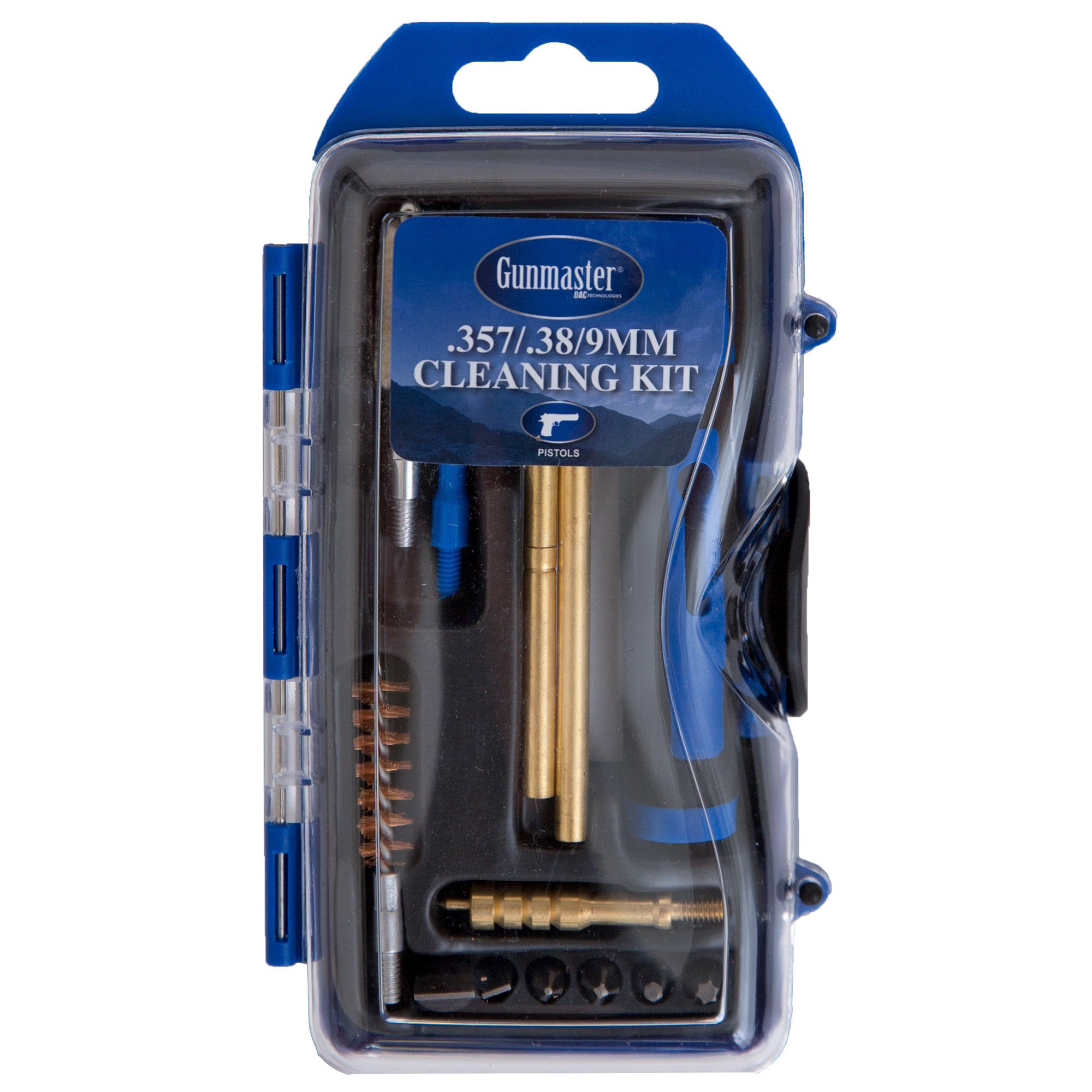 DAC GunMaster 38/9mm Pistol Cleaning Kit (14-Piece) for Firearms Maintenance