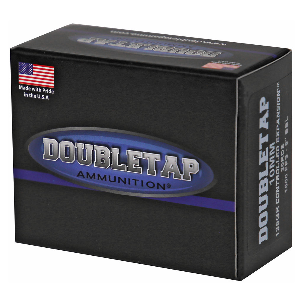 DoubleTap Ammunition 10mm 135 Grain Controlled Expansion Hollow Point (20 Rounds)