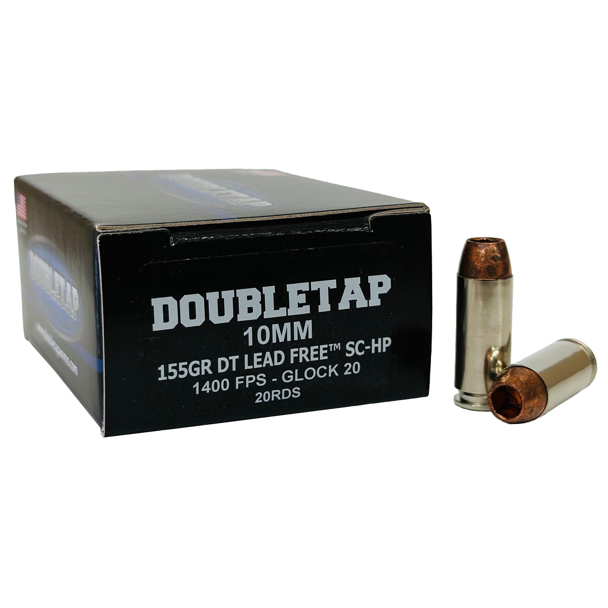 DoubleTap Ammunition 10mm 155 Grain Lead-Free Copper Bullet, Model Lead Free, Part Number 10MM155X