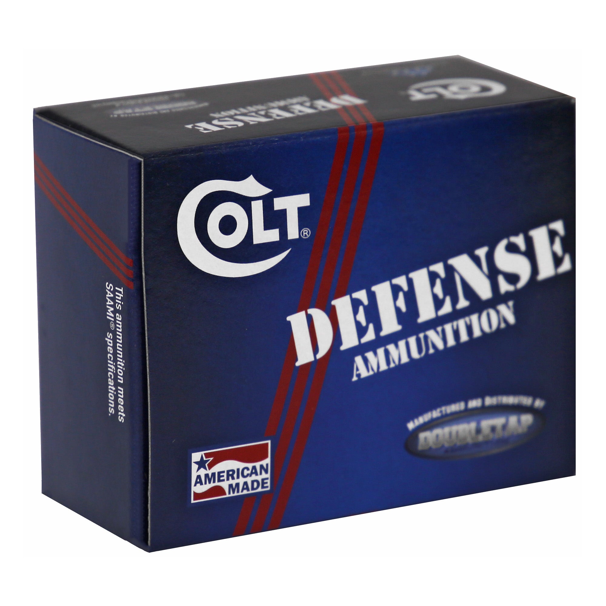 DoubleTap Ammunition Colt Defense 10mm 180-Grain Hollow Point Ammo (20 Rounds per Box)