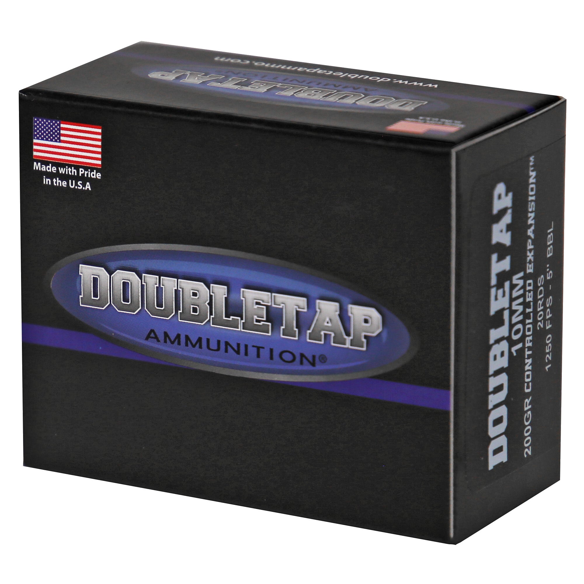 DoubleTap Ammunition 10mm 200 Grain Controlled Expansion Hollow Point (20 Rounds)