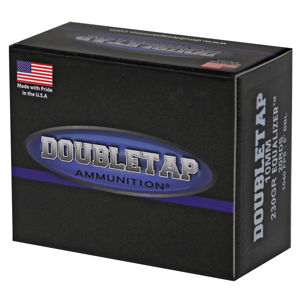 DoubleTap Ammunition 10mm 230 Grain Equalizer Hollow Point Ammo (20 Rounds per Box)