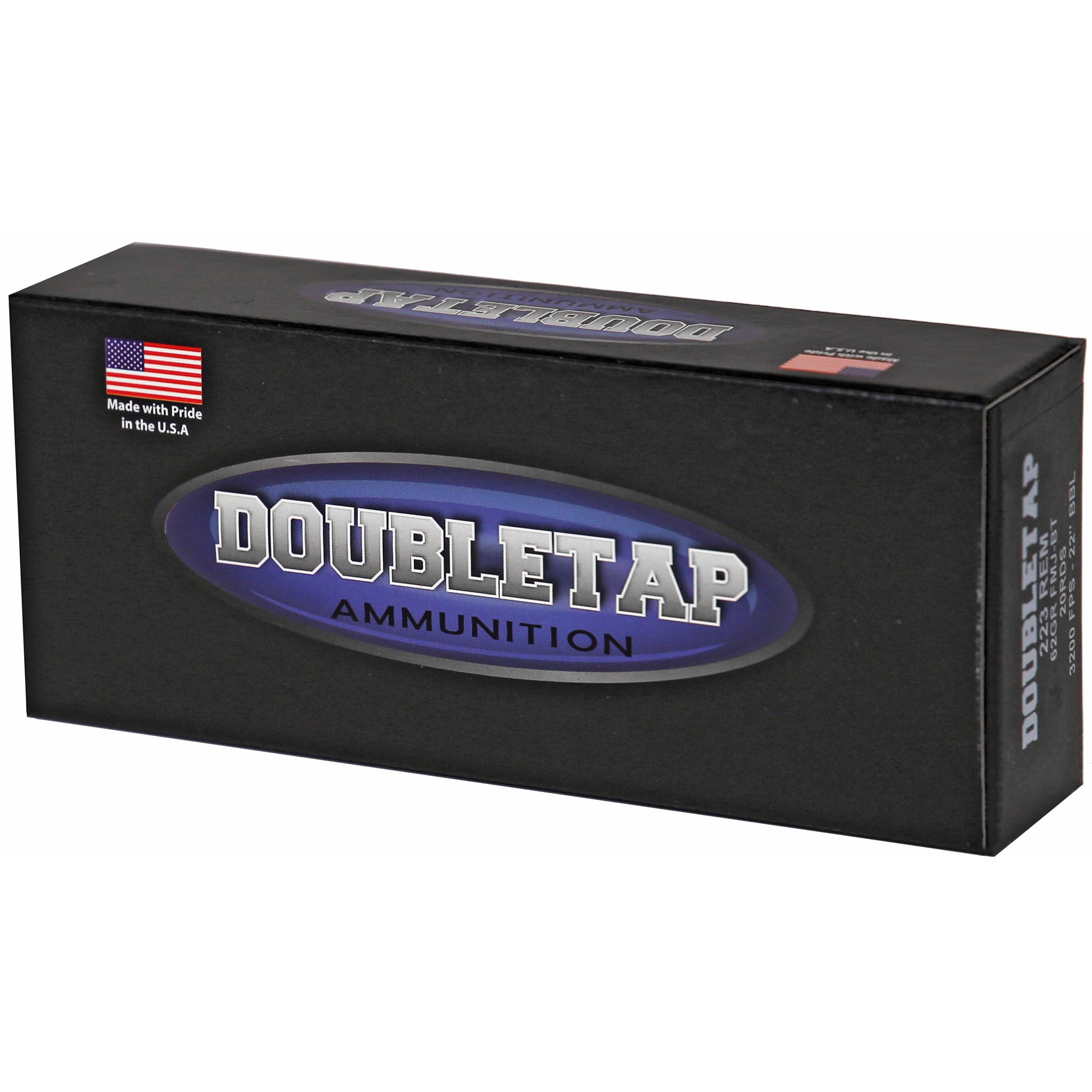 DoubleTap Ammunition SS109 62-Grain Full Metal Jacket Boat Tail Ammo - 223 Remington