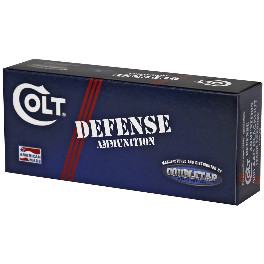 DoubleTap Ammunition Colt Defense 300 Blackout 125-Grain Hollow Point Ammo (20 Rounds per Box)