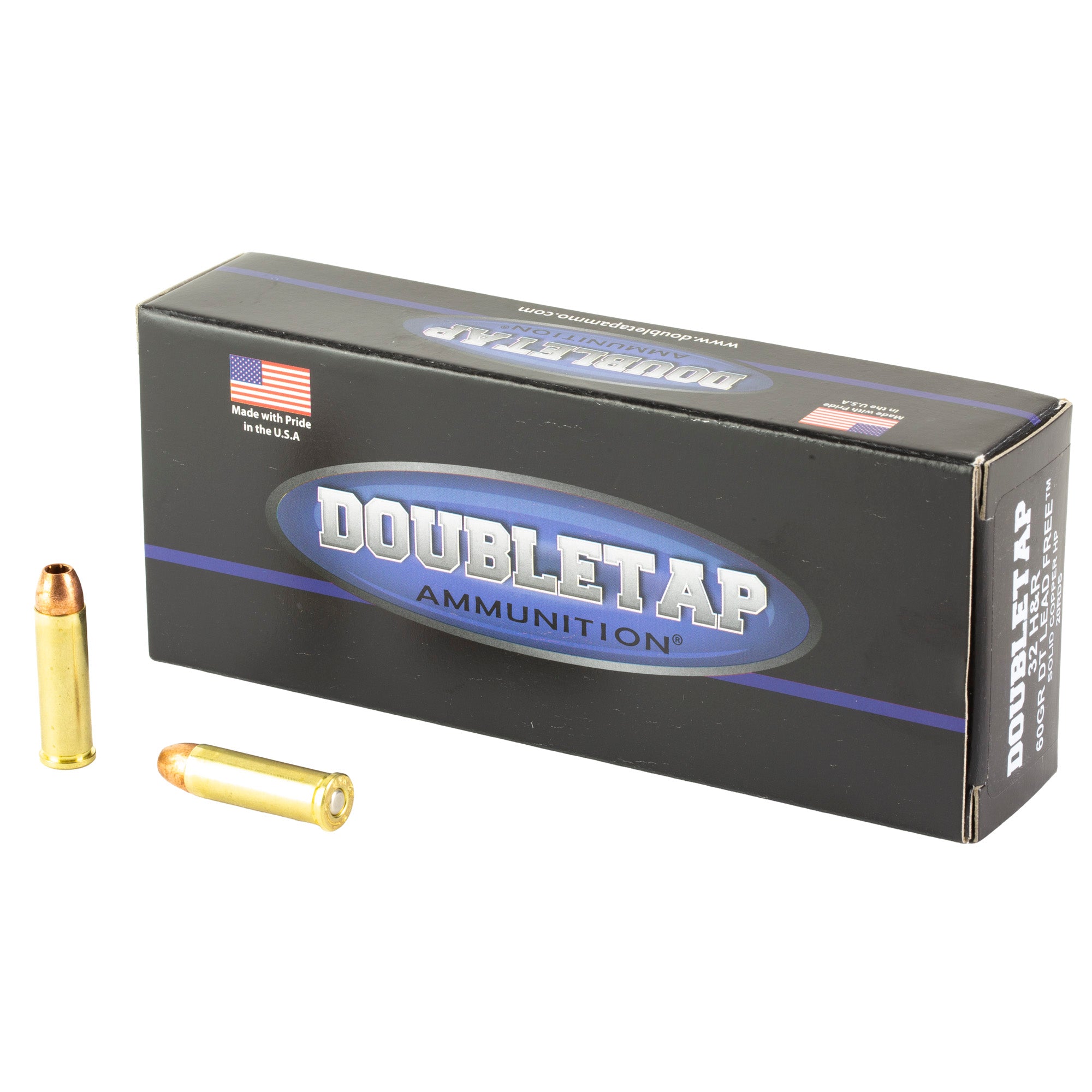 DoubleTap Ammunition 32 H&R 60-Grain Lead-Free Copper Hollow Point Ammo (20 Rounds per Box)