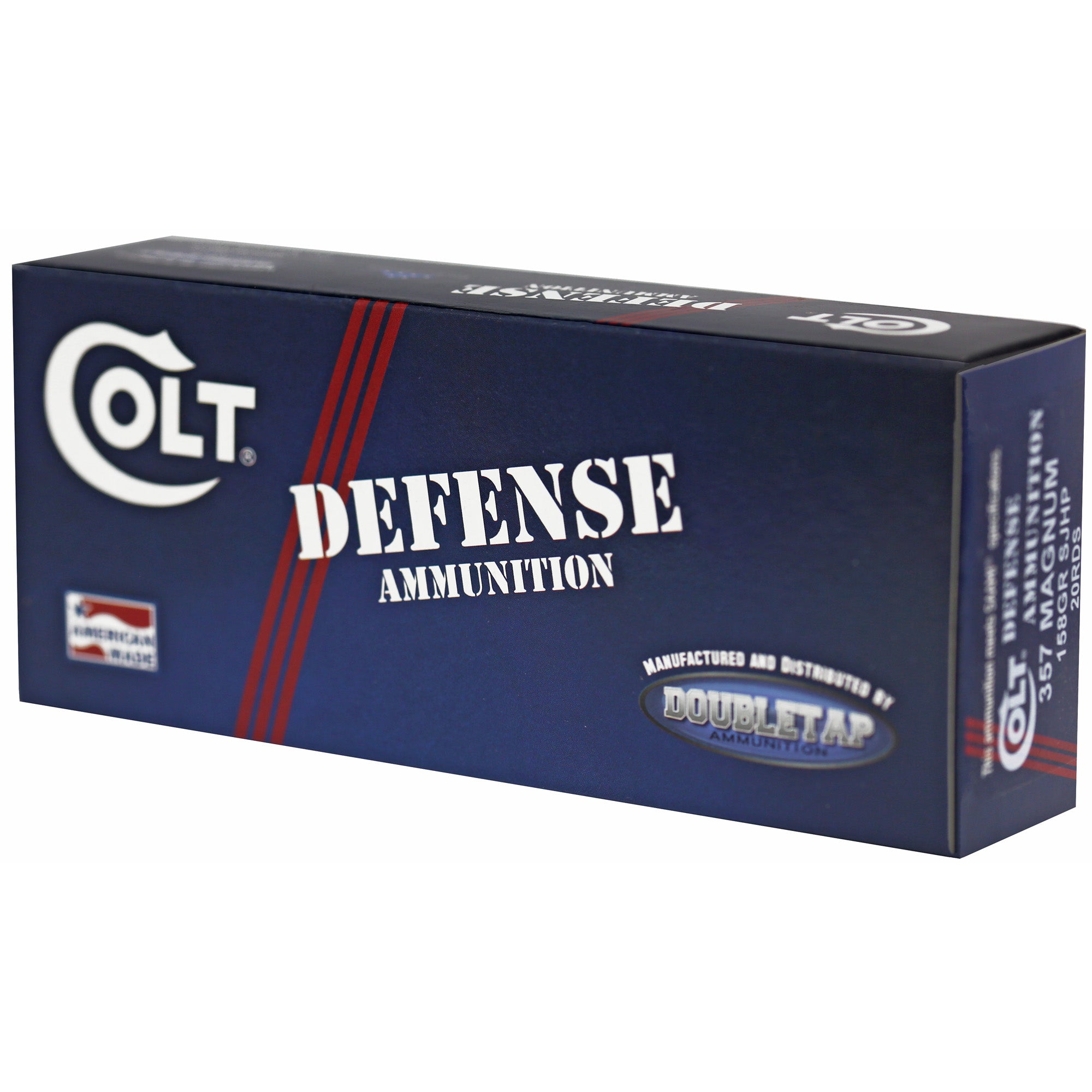 DoubleTap Ammunition Colt Defense .357 Magnum 158-Grain Hollow Point, 20 Rounds per Box