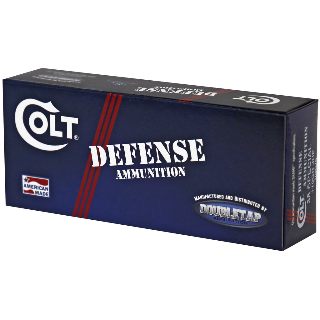 DoubleTap Ammunition Colt Defense 38 Special 110-Grain Copper Jacketed Hollow Point Ammunition