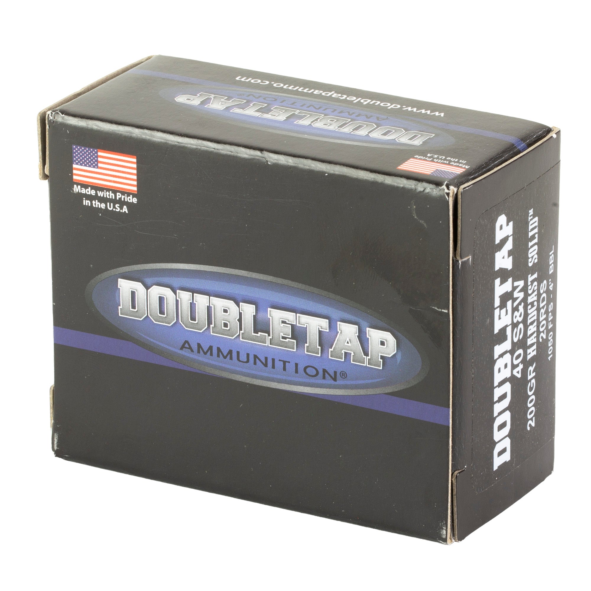 DoubleTap Ammunition 40 S&W 200-Grain Hardcast Solid Ammunition - Pack of 20